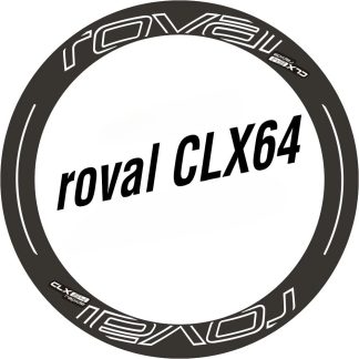 Two Wheel Stickers for Roval CLX 64 CLX64 Rim / Disc Road Bike Cycling Decals