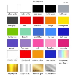 D1 Color Panel - Real Photos of all color decals