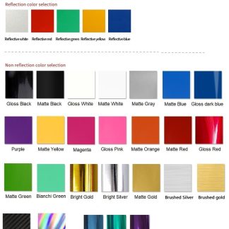 R1- color panel – Real photos of all color decals