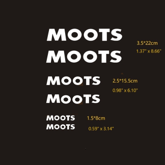 Frame Sticker for MOOTS MTB Mountain Bike Bicycle Cycling Decals 6pcs