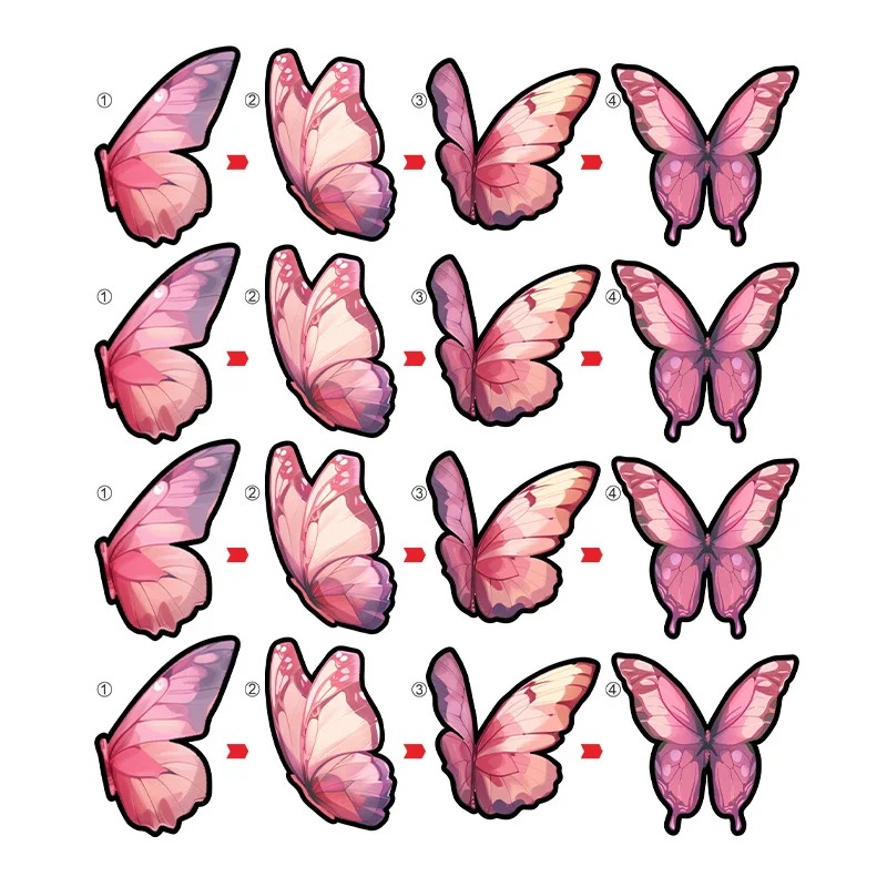 Butterfly Sticker for MTB Road Bike Wheel Decals Bike Bicycle Rim Cycling Accessories - Image 5