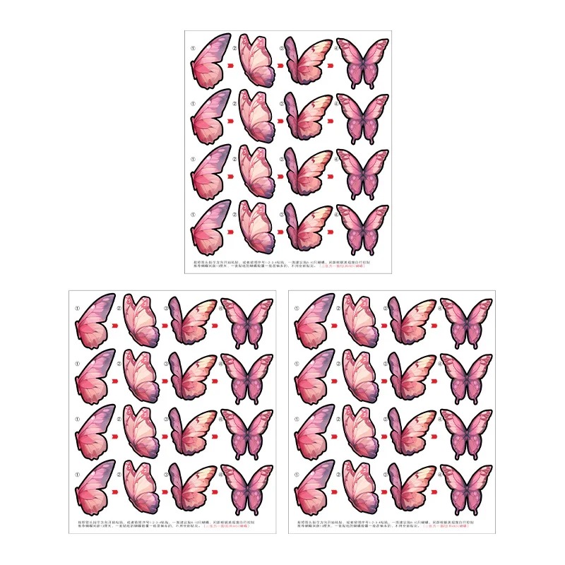 Butterfly Sticker for MTB Road Bike Wheel Decals Bike Bicycle Rim Cycling Accessories - Image 3