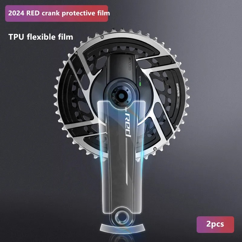 2024 RED Crank Protective Film Road Bike Special Anti-collision Bicycle Sticker - Image 7