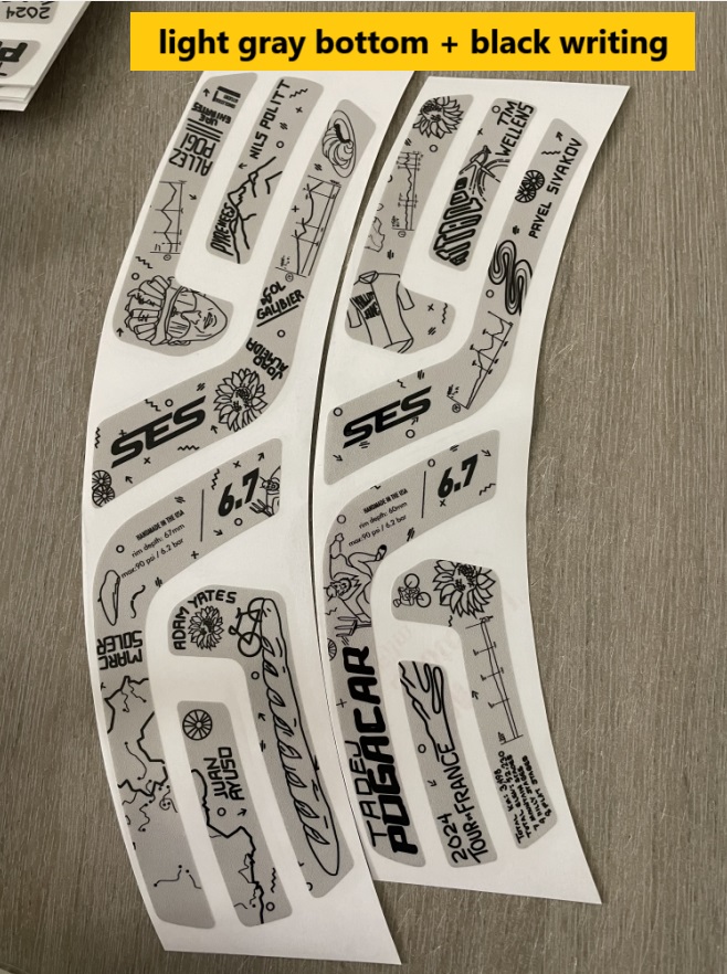 Wheel Sticker for ENVE SES 2.3 / 3.4 / 4.5 / 5.6 / 6.7 Road Bike 2022 TDF Limited Edition Decals - Image 7