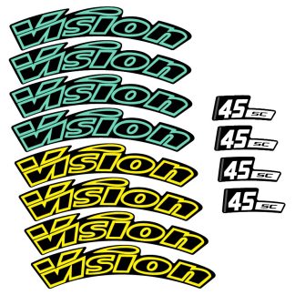 Two Wheel Sticker for vision SC45 Disc Road Bike Bicycle Cycling Decals line style