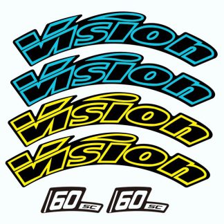 Two Wheel Sticker for vision SC60 Disc Road Bike Bicycle Cycling Decals line style