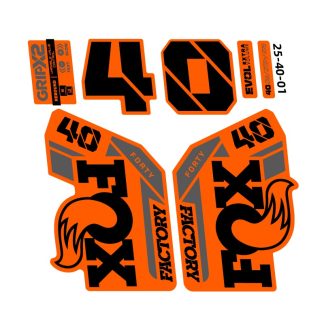 2025 FOX 40 Factory Fork Sticker for MTB Mountain Bike Bicycle Cycling Decals