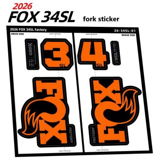 2026 FOX 34SL Factory Fork Sticker for Mountain Bike Decals