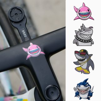 1pcs Funny Sticker Cartoon Shark for Hub Frame Bike Bicycle Motorcycle Decals