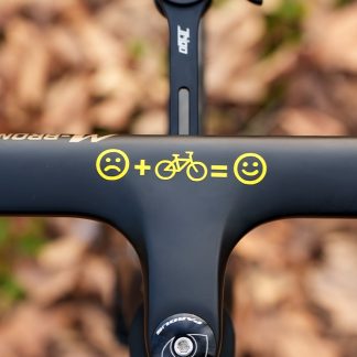 3pcs Personalized Sticker for Hub Frame Bike Bicycle Decorative Emoticon Decals