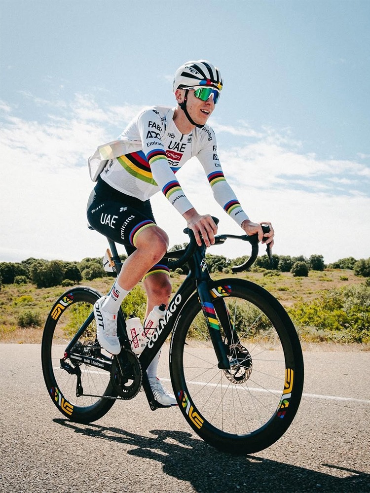 2025 TDF Pogacar PRO yellow shirt ENVE SES 2.3 / 3.4 / 4.5 / 5.6 / 6.7, 40/50/60mm Wheel Sticker Road Bike Decals - Image 7