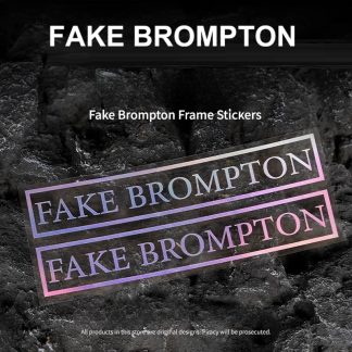2pcs Frame Sticker for FAKE BROMPTON foldable Bike Bicycle Cycling Decals
