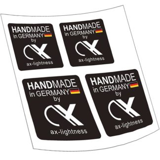 4pcs AX ax-lightness Sticker with Black Bottom for Frame Hub Bike Bicycle Cycling Decals