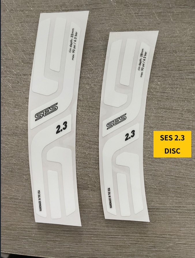 Classic White, ENVE SES 2.3 / 3.4 / 4.5 / 5.6 / 6.7, 40/50/60/65mm Wheel Sticker Road Bike Decals - Image 6