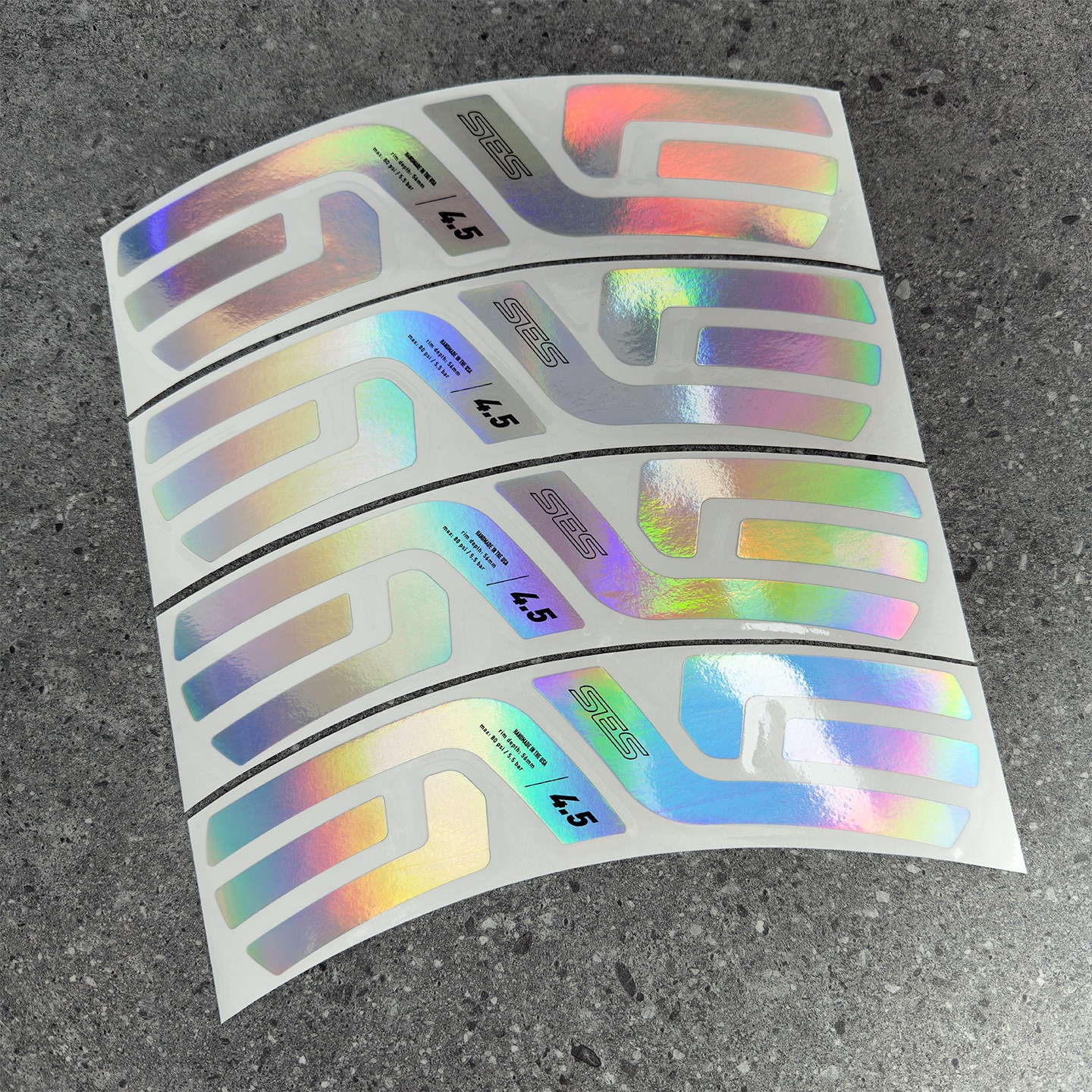 Laser Holographic color, ENVE SES 2.3 / 3.4 / 4.5 / 5.6 / 6.7, 40/50/60/65mm Wheel Sticker Road Bike Decals - Image 2